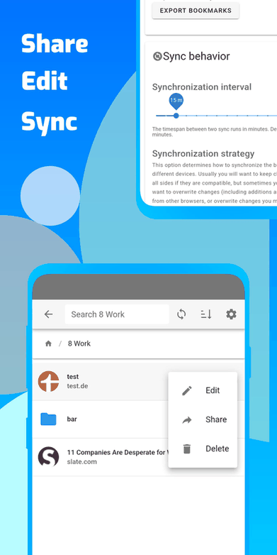 floccus bookmark sync screenshot