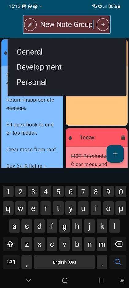 StyncyNotes screenshot