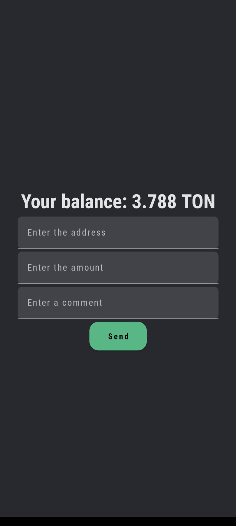 TkTon Wallet screenshot