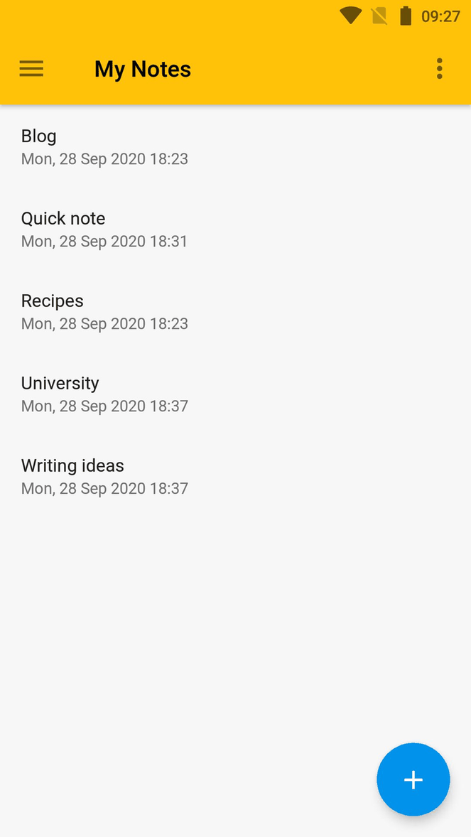 EteSync Notes screenshot