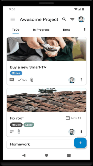 Nextcloud Deck screenshot
