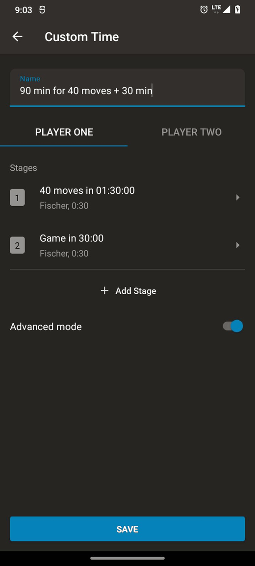 Chess Clock screenshot