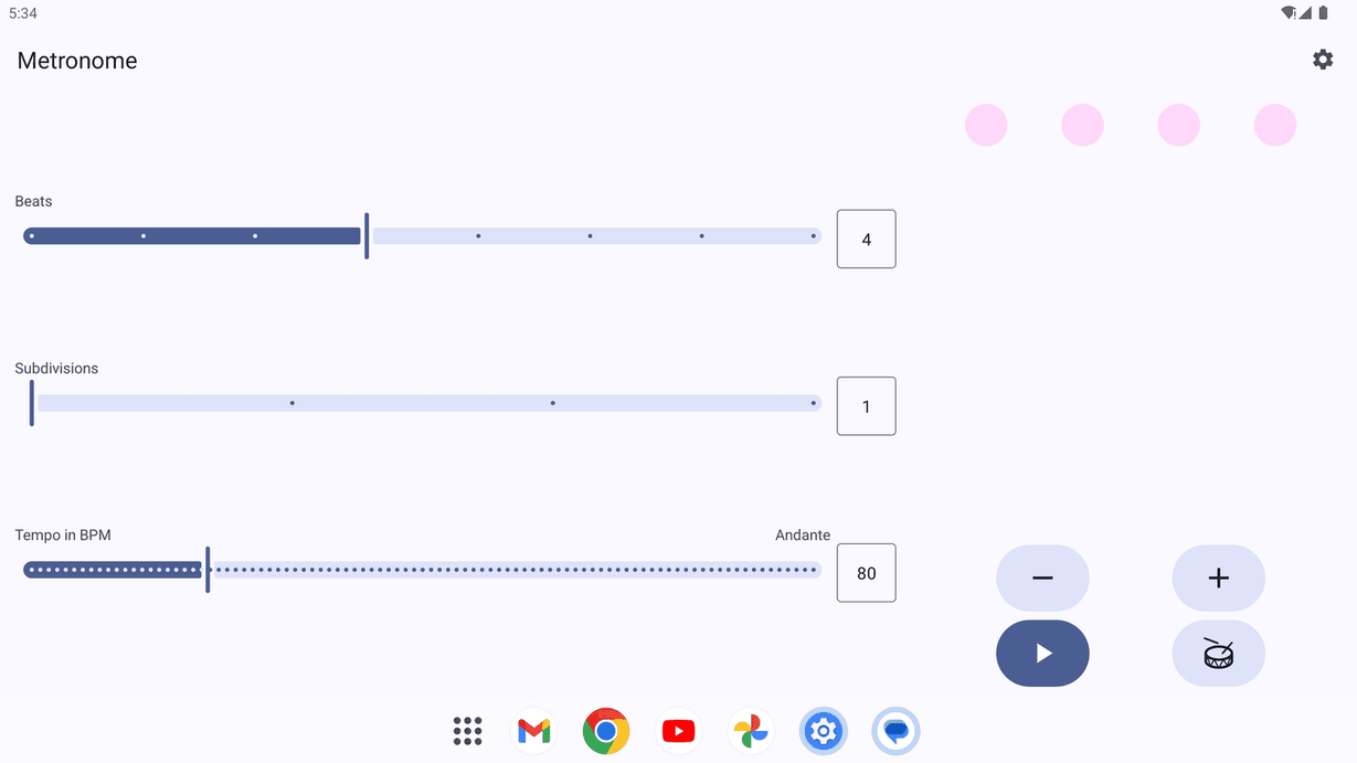 Metronome screenshot