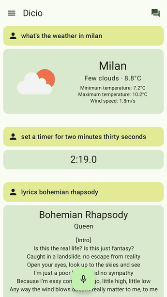 Dicio assistant screenshot
