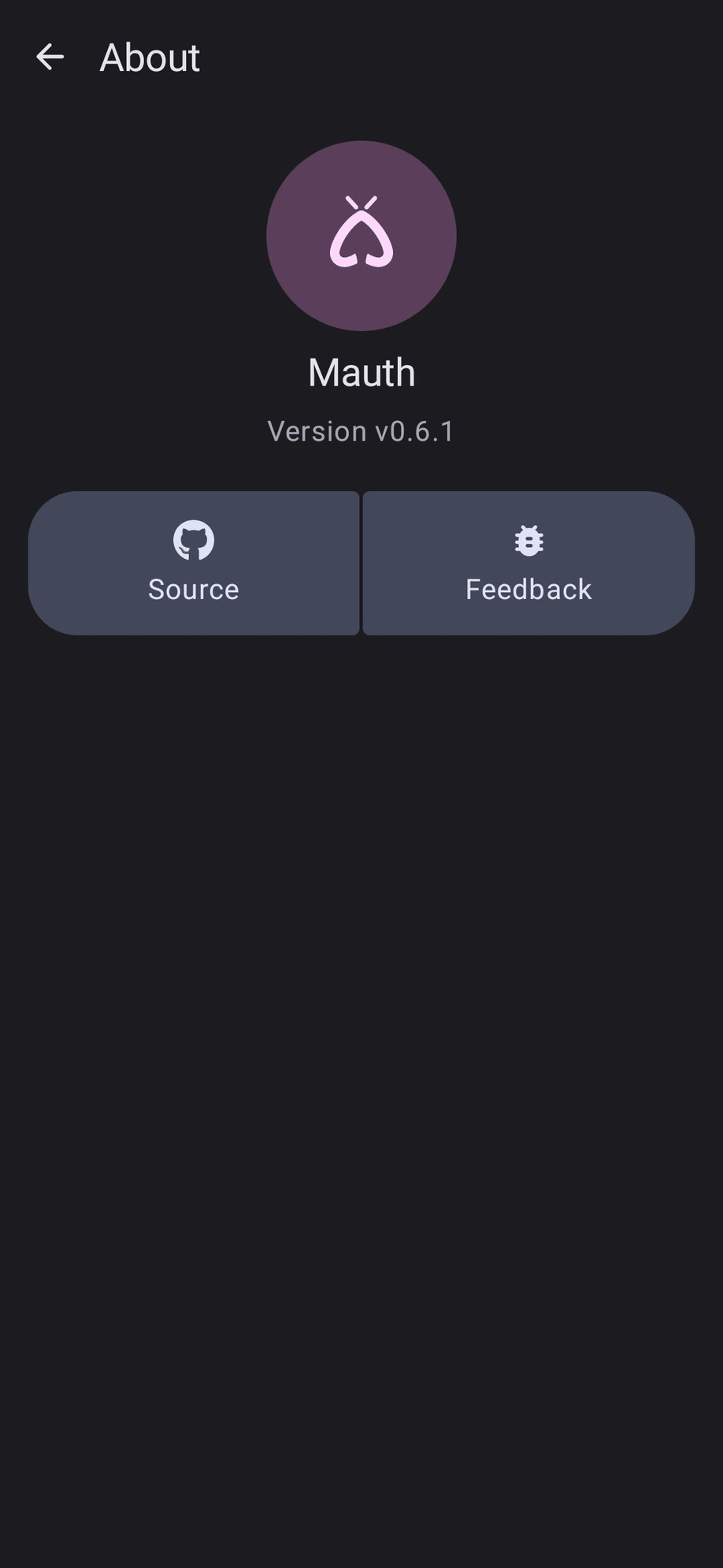 Mauth screenshot