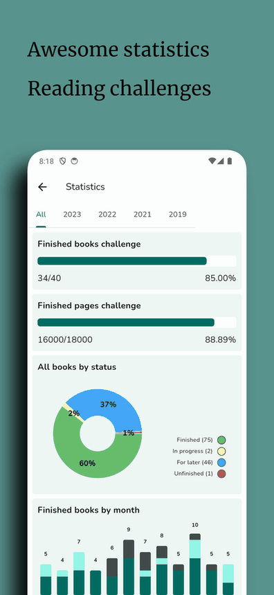Openreads screenshot