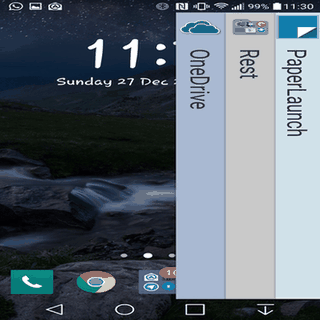 PaperLaunch: Side launcher screenshot