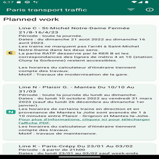 Paris Transport Traffic screenshot