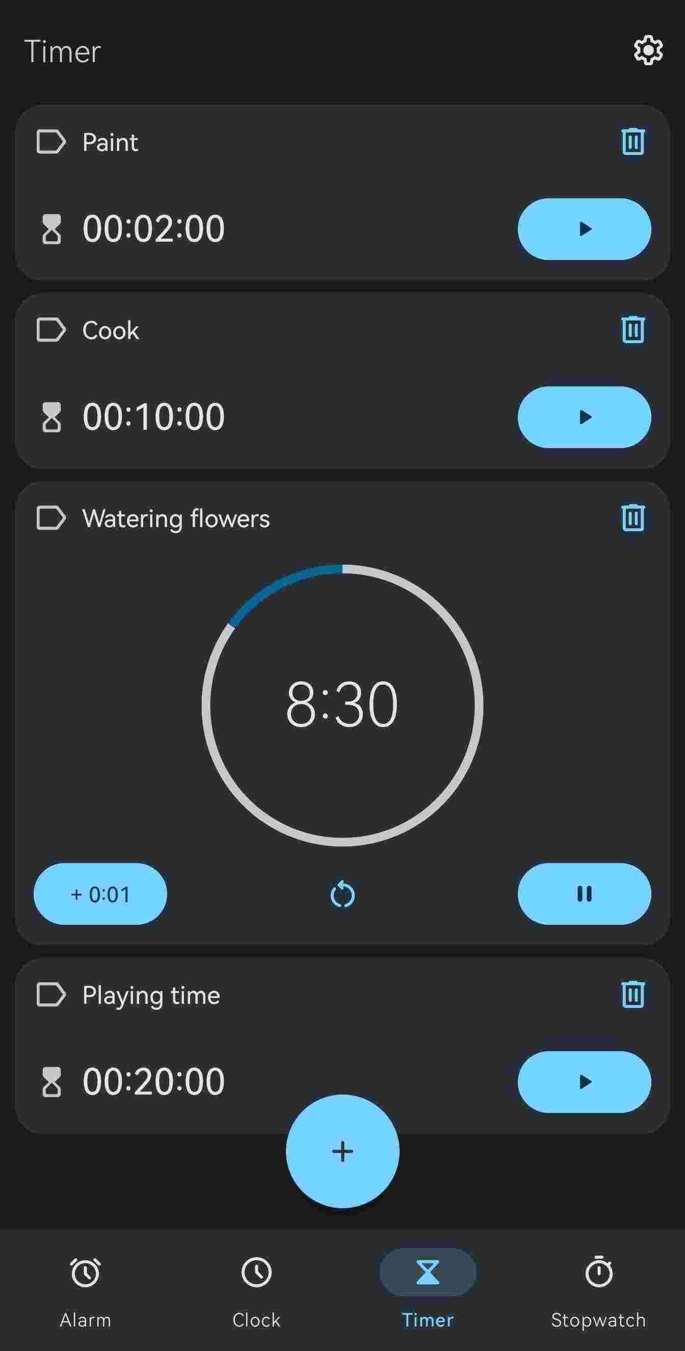 Clock screenshot