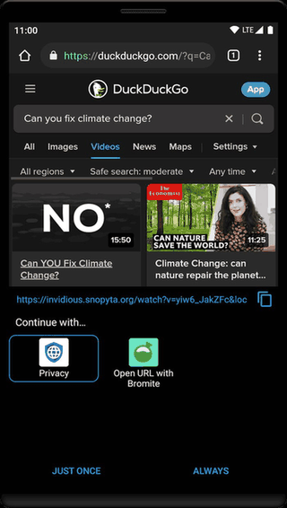 UntrackMe screenshot