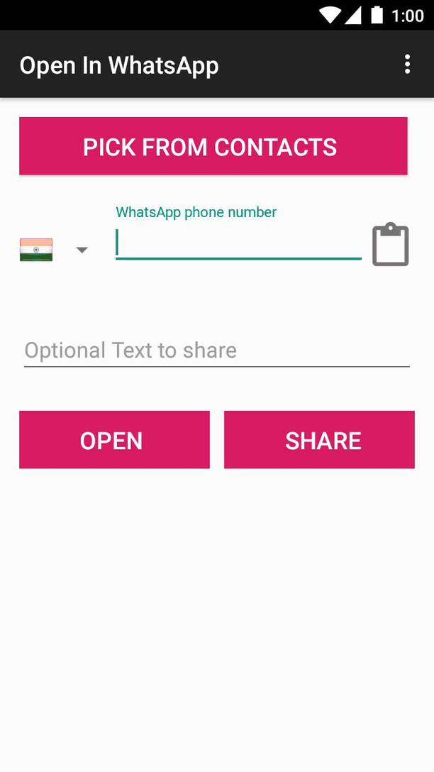 Open In WhatsApp screenshot