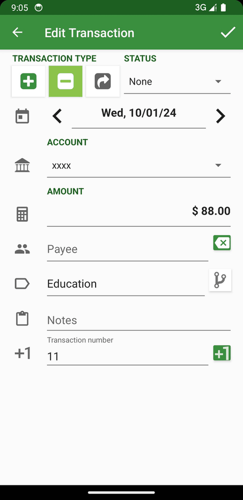 Money Manager Ex screenshot