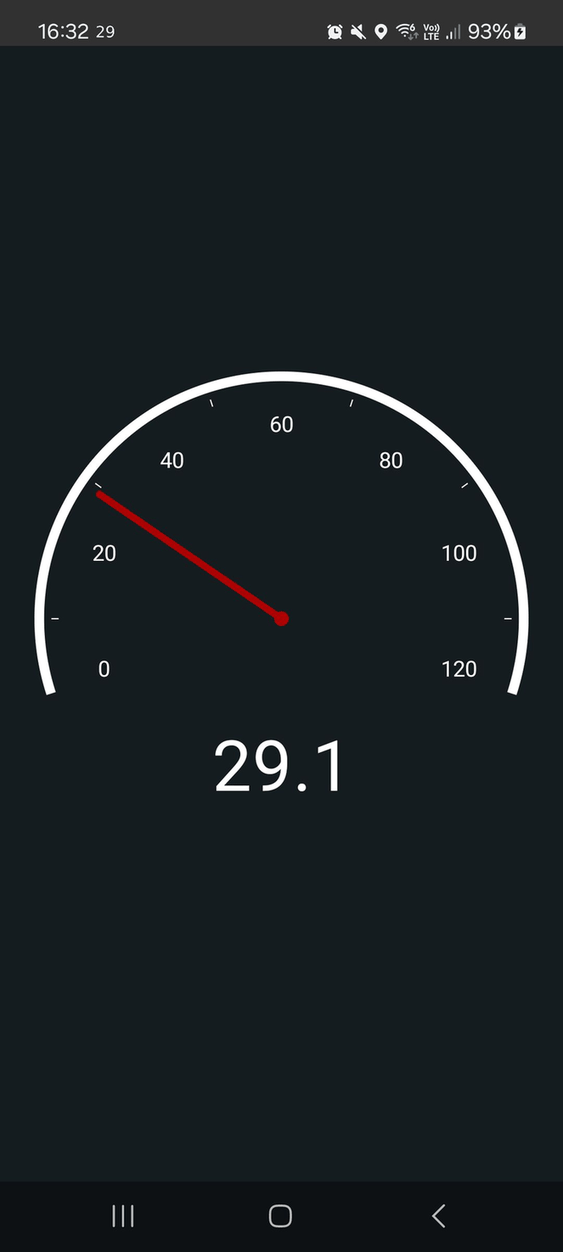 Status Bar Speedometer screenshot