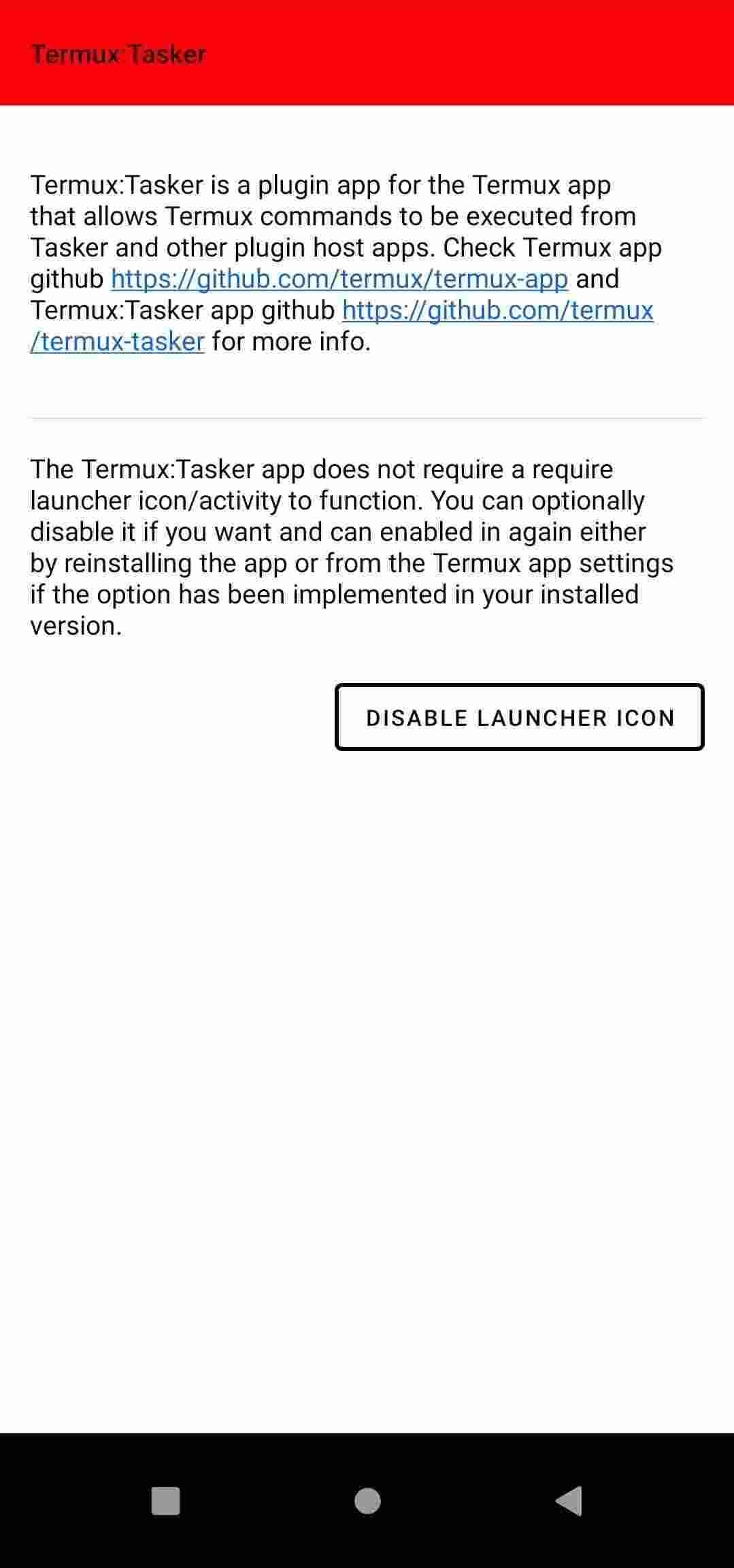 Termux:Tasker screenshot