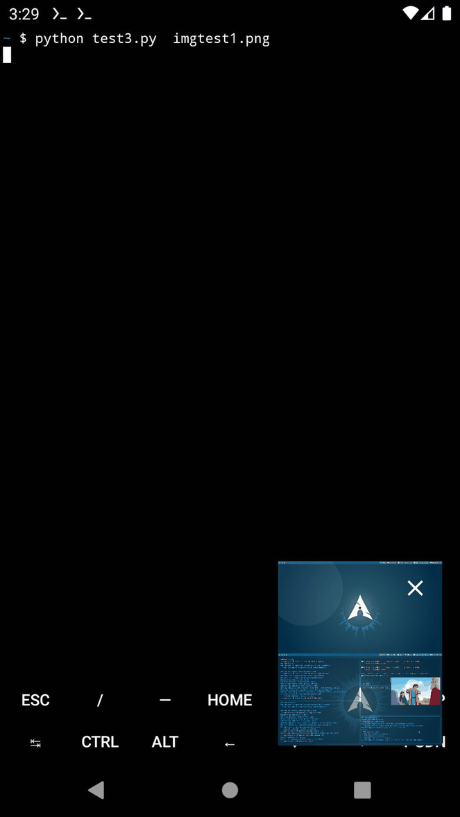Termux:GUI screenshot