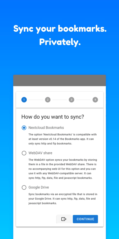 floccus bookmark sync screenshot