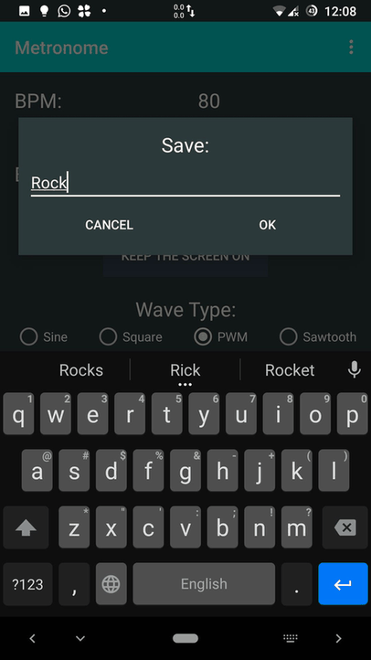 Metronome screenshot