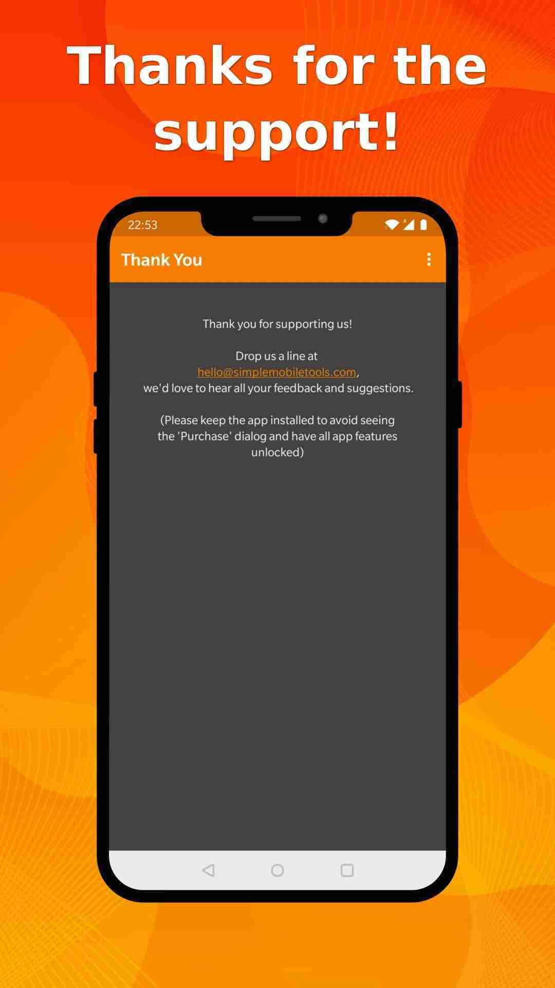 Simple Thank You screenshot