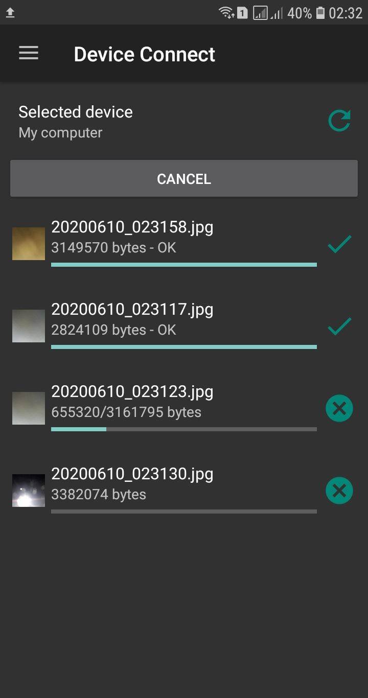 Device Connect screenshot
