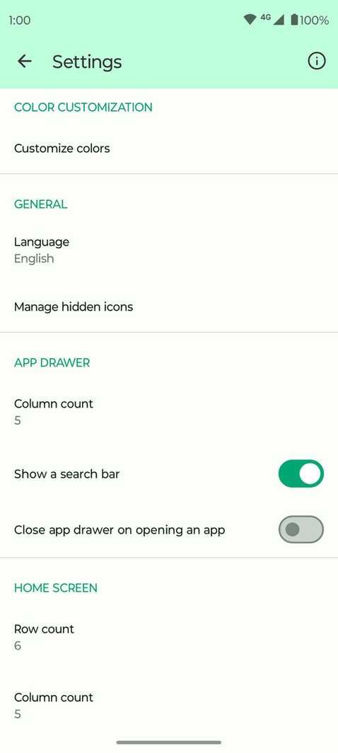 Fossify Launcher screenshot
