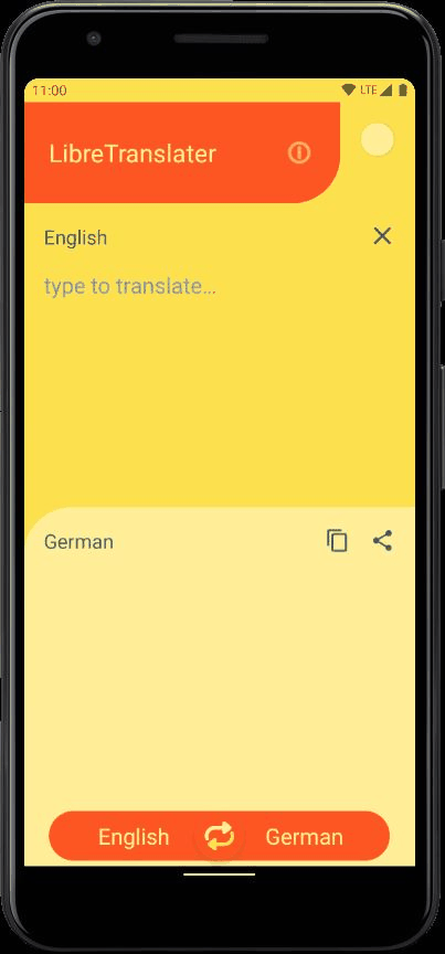 LibreTranslator screenshot