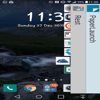 PaperLaunch: Side launcher screenshot