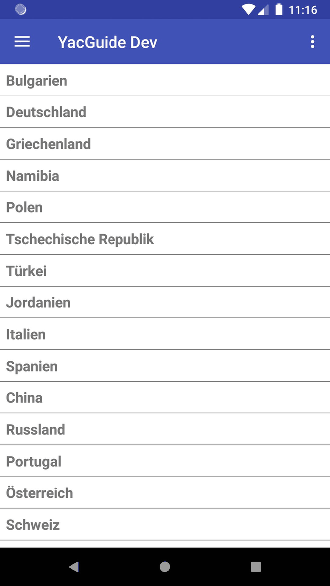 YacGuide Dev screenshot