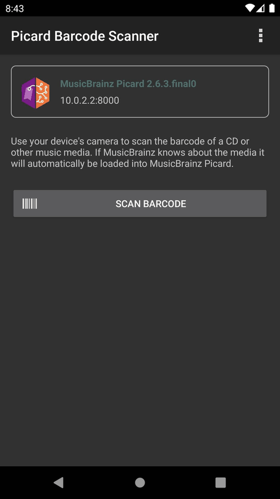 Picard Barcode Scanner screenshot