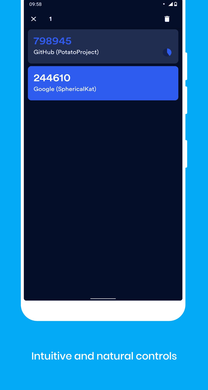Secur: Cross-platform 2FA client screenshot