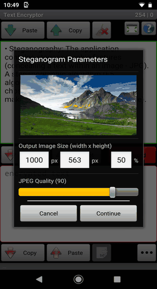 Secret Space Encryptor (SSE) screenshot