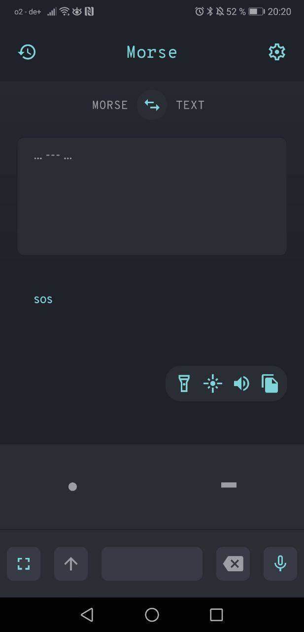 Morse screenshot