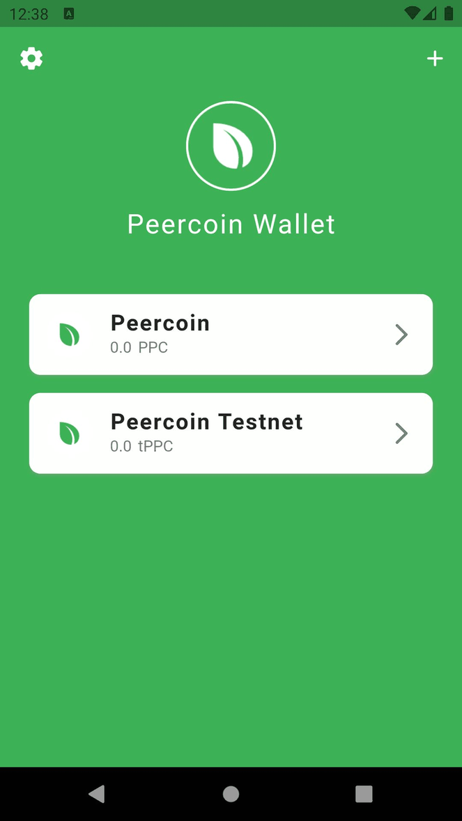 Peercoin Wallet screenshot