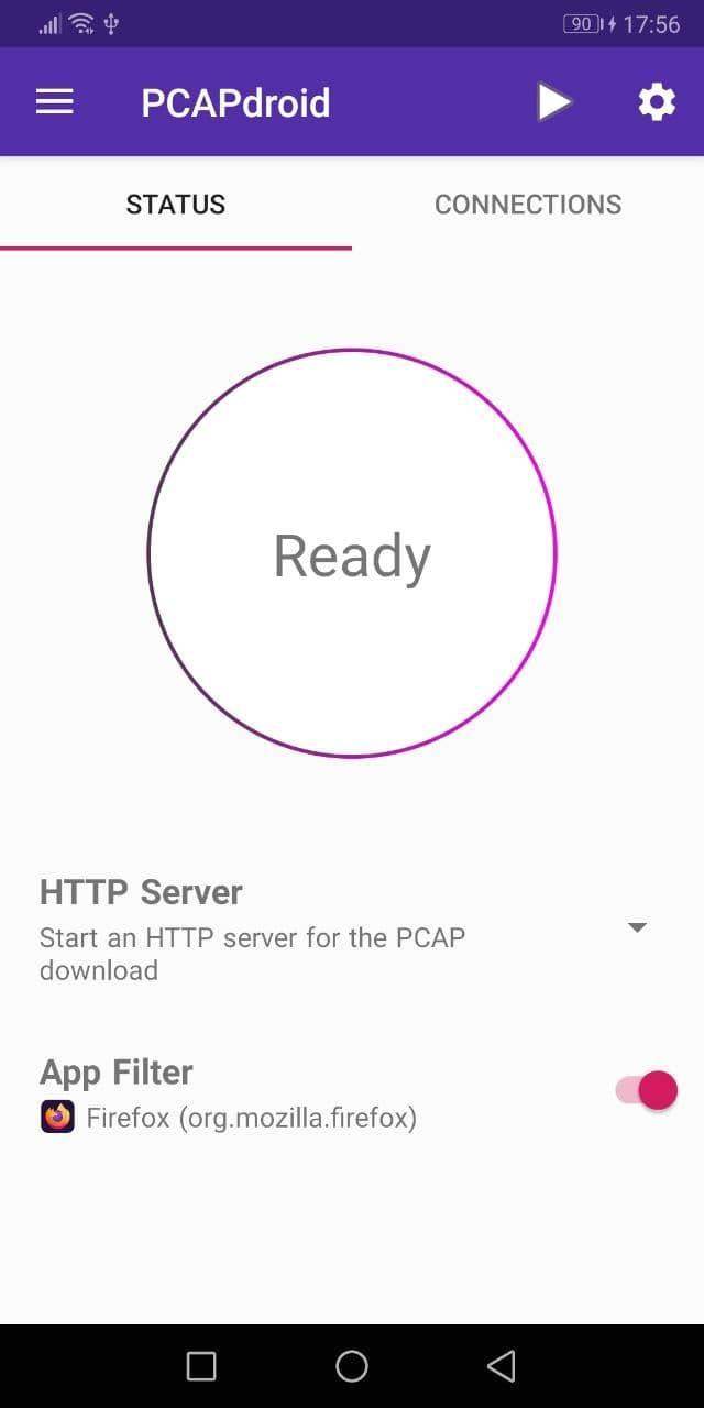 PCAPdroid screenshot