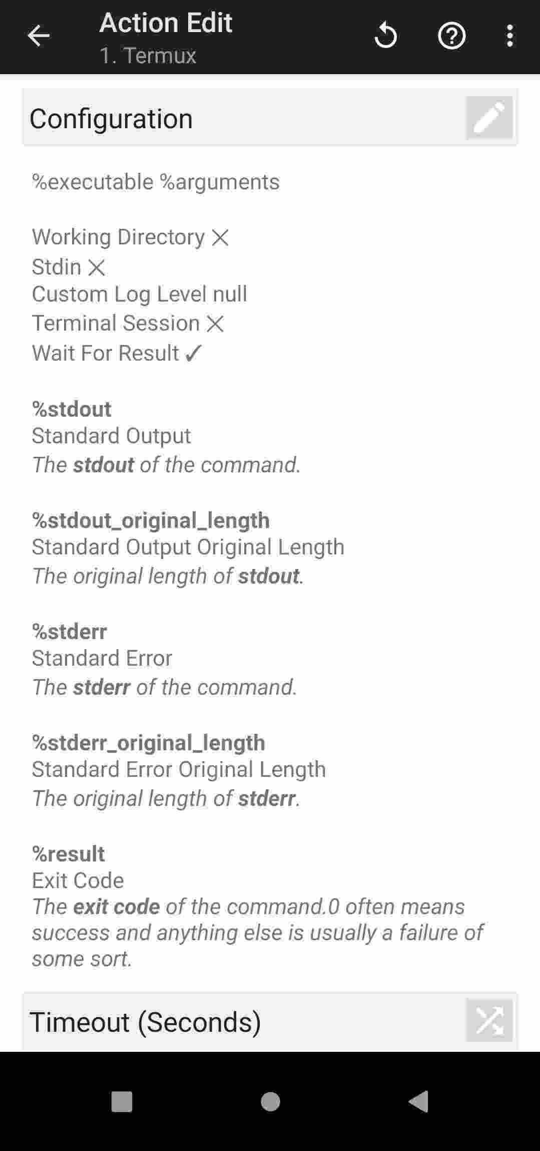 Termux:Tasker screenshot
