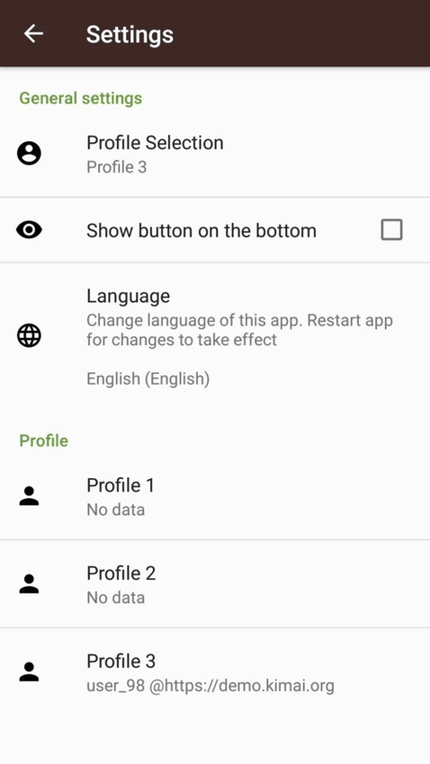 Kimai TimeTracker﻿ screenshot
