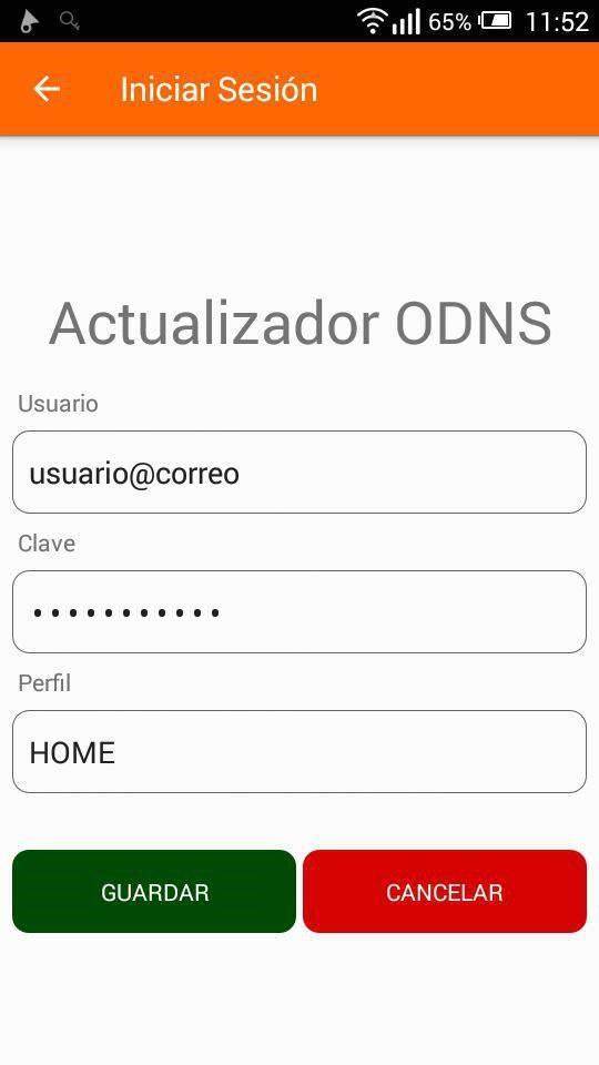 Actualizador ODNS screenshot