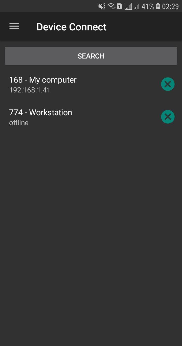 Device Connect screenshot