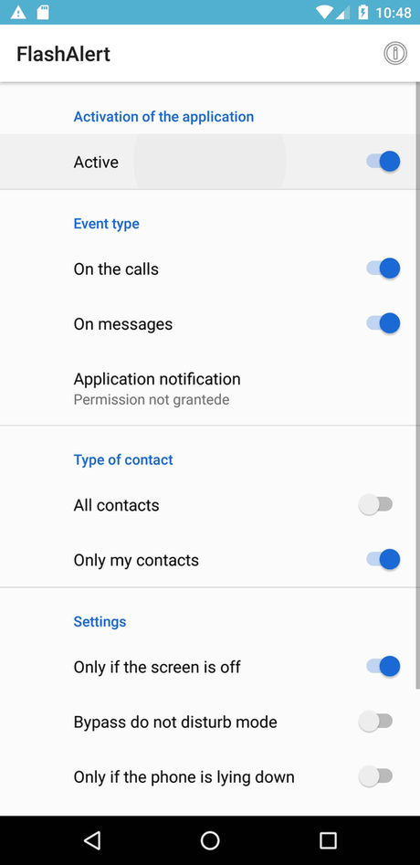 Flash Alert screenshot