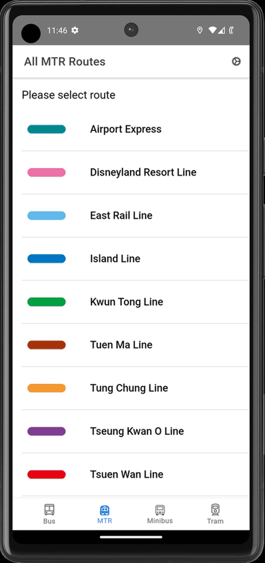 HK Transport screenshot
