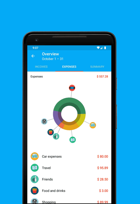 MoneyWallet screenshot
