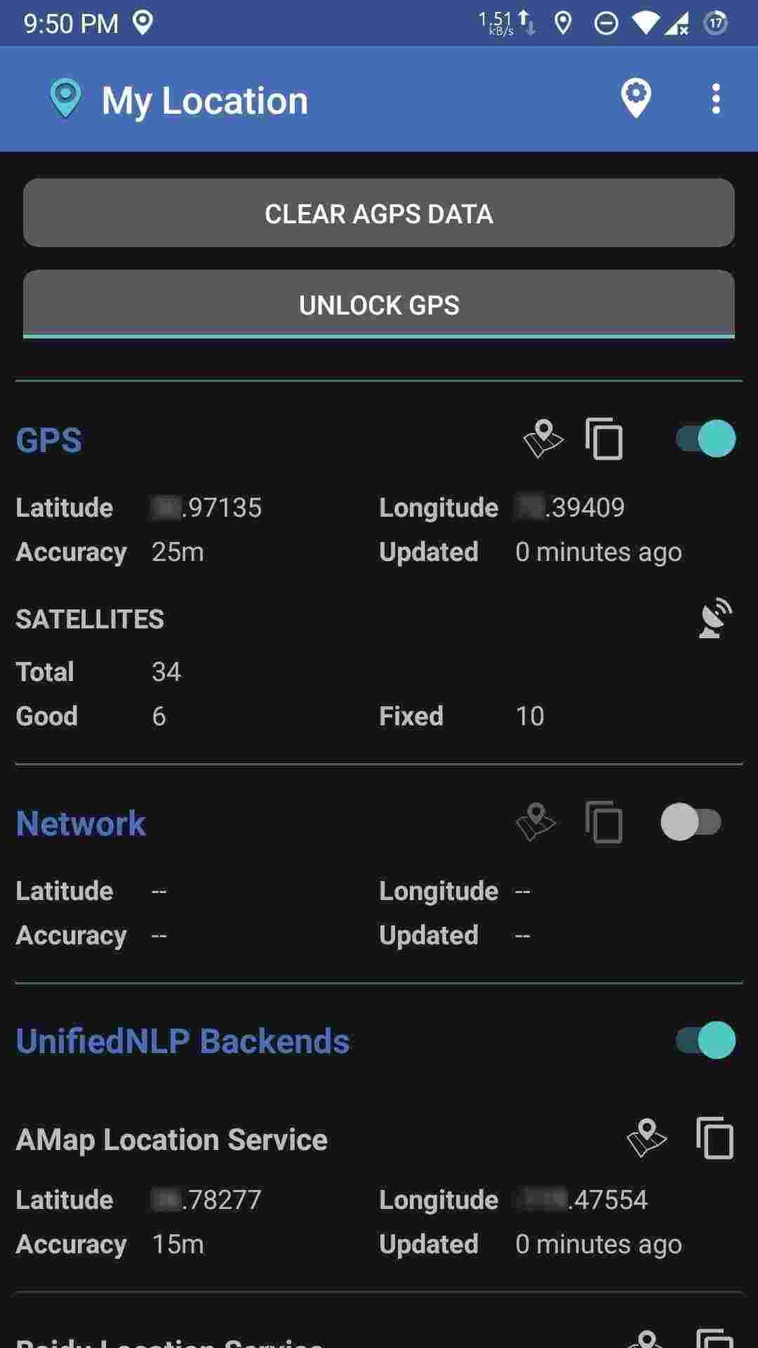 My Location screenshot