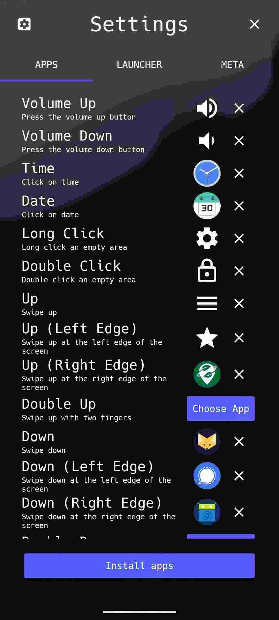 µLauncher screenshot
