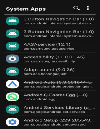AppList screenshot