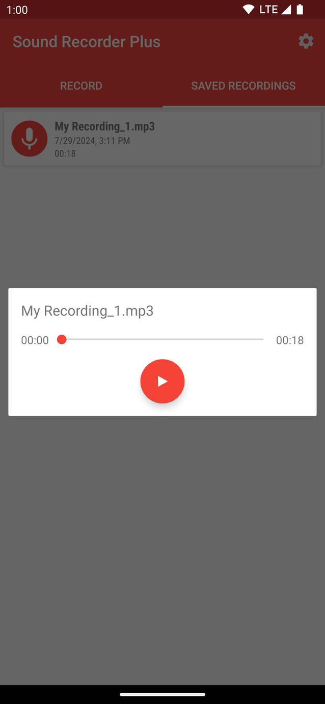 Sound Recorder Plus screenshot