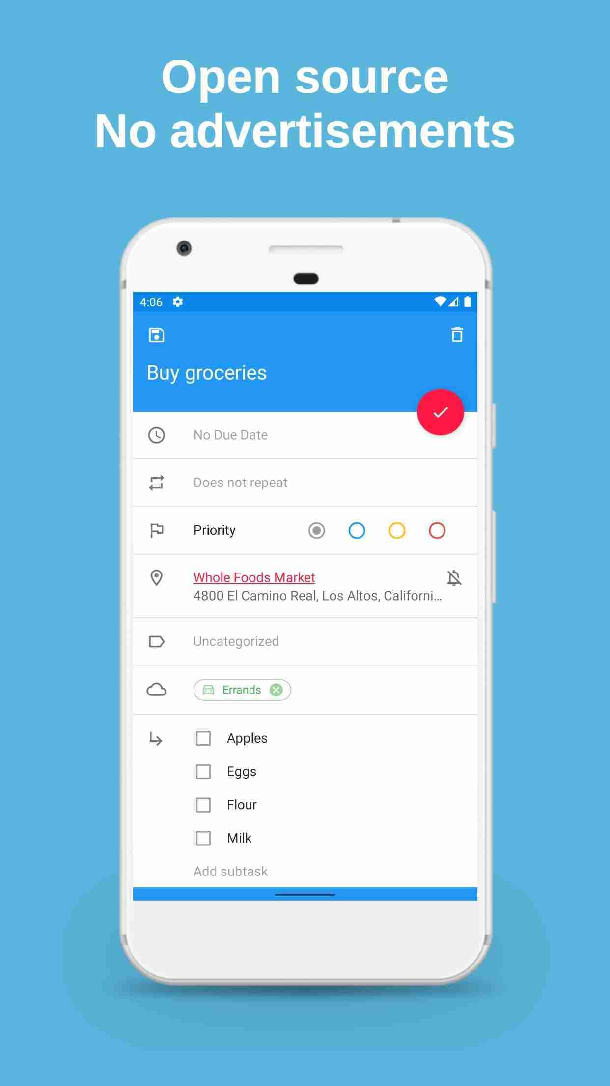 Tasks.org: Open-source To-Do Lists Reminders screenshot