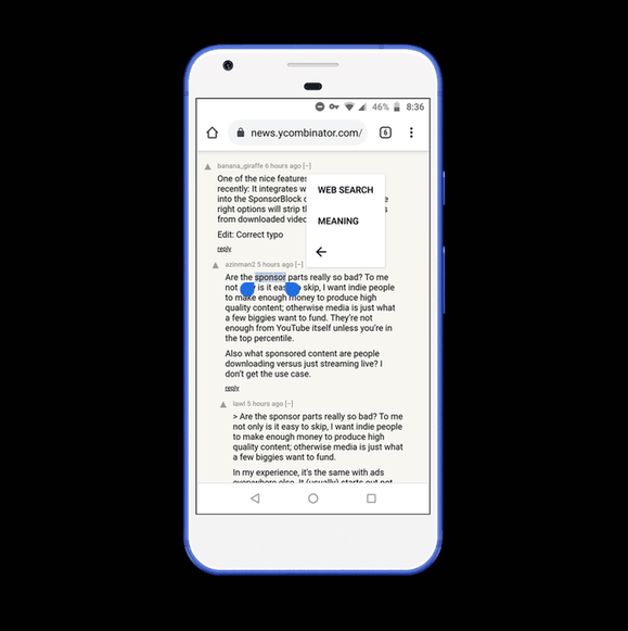 Notification Dictionary screenshot