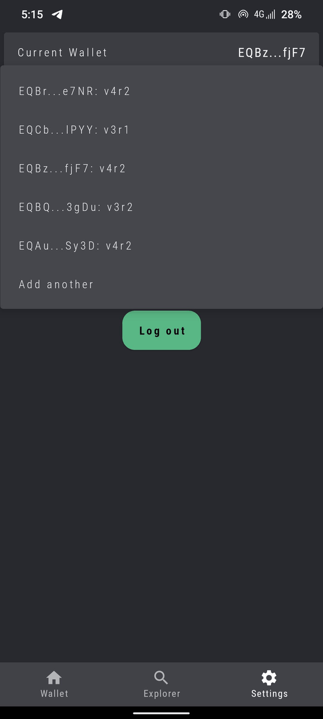 TkTon Wallet screenshot