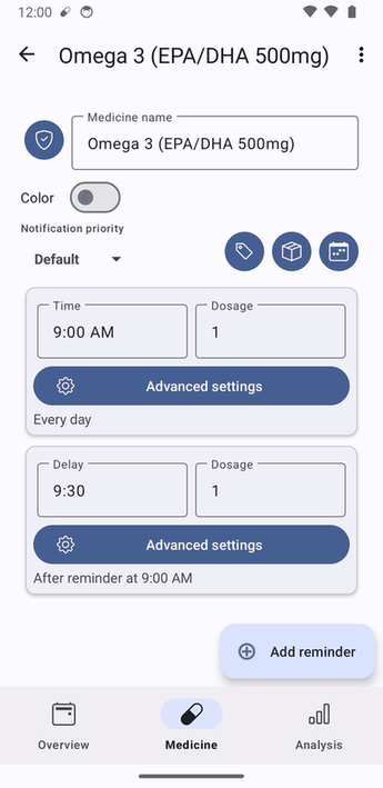 MedTimer screenshot