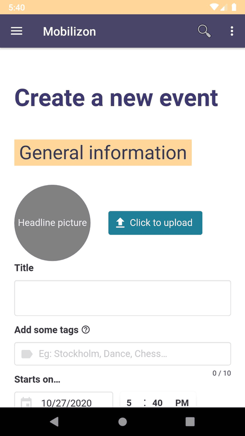 Mobilizon screenshot