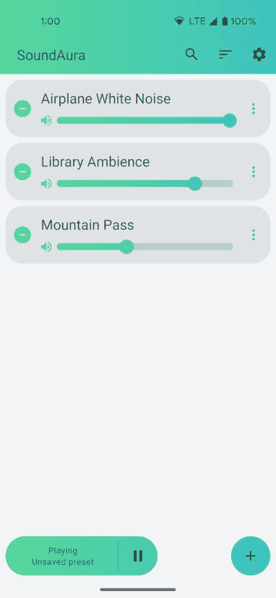 SoundAura screenshot